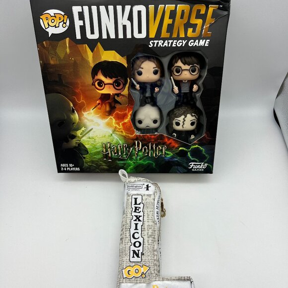 Lot of 2 Funko Harry Potter 100 Funkoverse Strategy Game, Lexicon GO Word Game - Picture 1 of 11